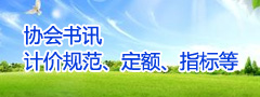協(xié)會書訊、計價規(guī)范、定額、指標(biāo)等